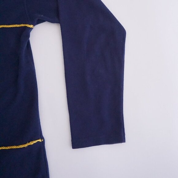 Vintage Chaus Sport Navy Embroidered Nautical Boating Sailing Button Cardigan S - Picture 5 of 13